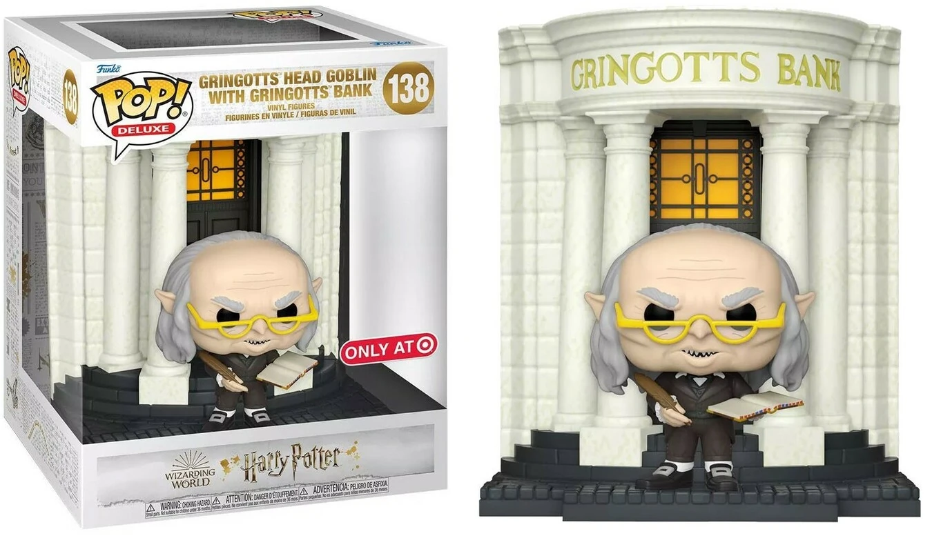 138-Gringotts Head Goblin with Gringotts Bank - Harry Potter Funko Pop!