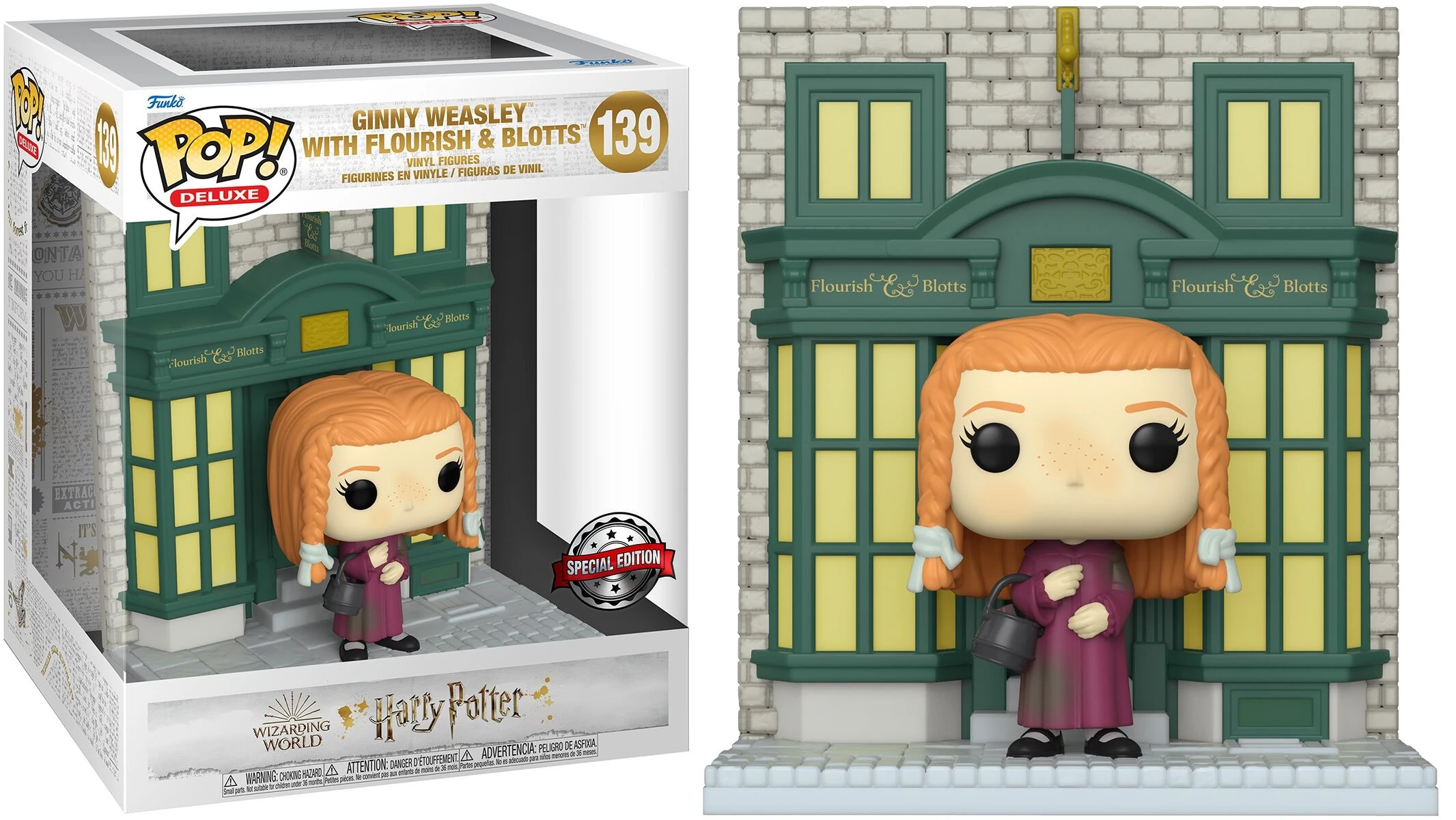 139-Ginny Weasley with Flourish & Blotts - Harry Potter Funko Pop!