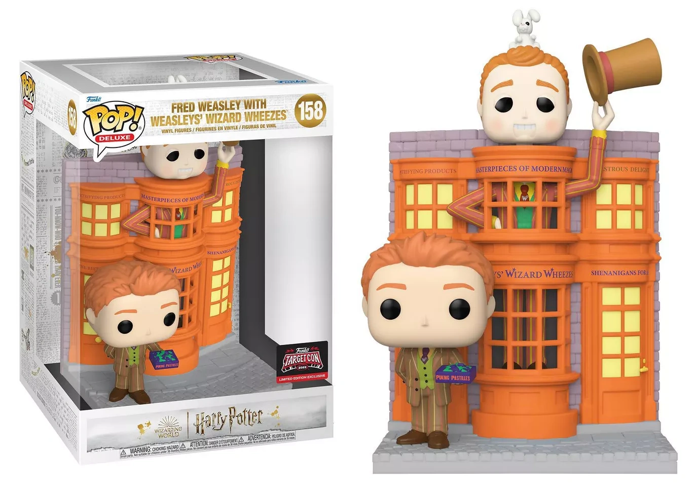 158 - Fred Weasley with Weasleys' Wizard Wheezes (Target Exclusive) - Harry Potter Funko Pop!